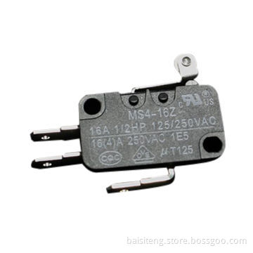 Micro Switch, 16A/250V, 250 Quick-connect Terminal, 100gf, Home Appliance Used